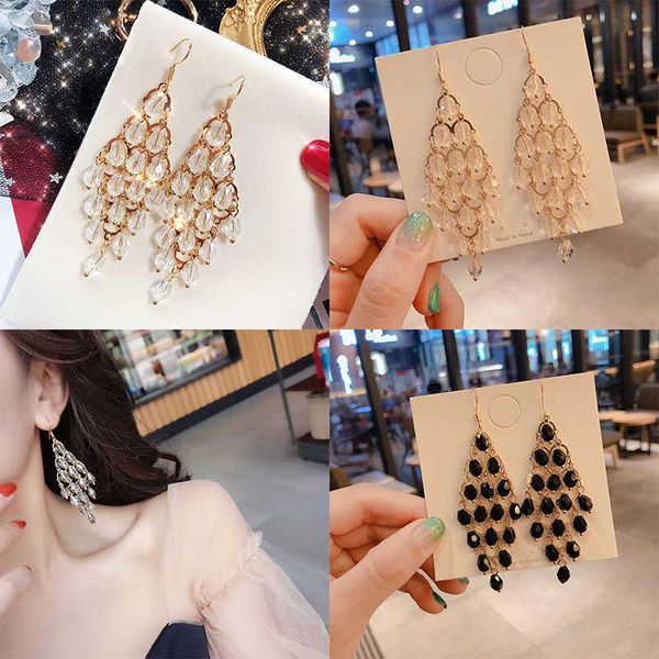 stud fashion crystal long tassel earring dangle hook earrings women jeweley gifts, Golden;silver
stud fashion crystal long tassel earring dangle hook earrings women jeweley gifts, Golden;silver