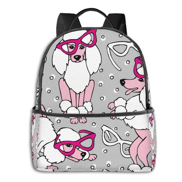 backpack 2021 women men cute poodle with glasses trend teenager school bag couples back pack travel
backpack 2021 women men cute poodle with glasses trend teenager school bag couples back pack travel