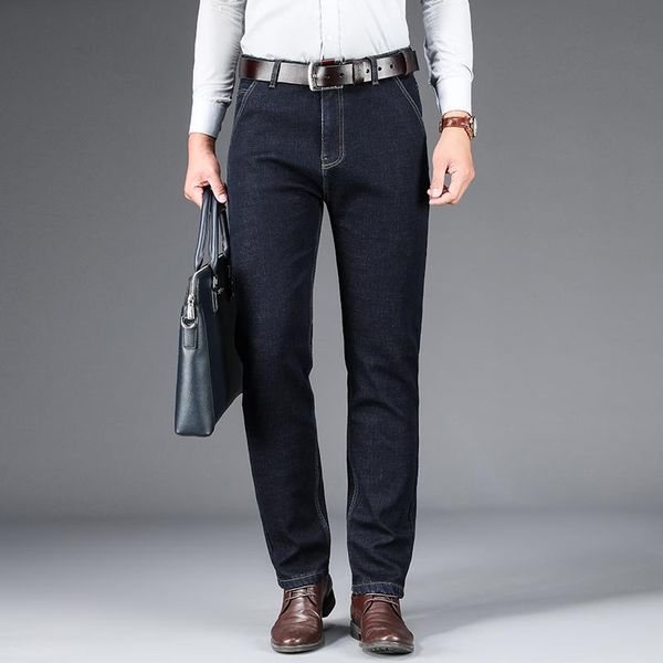 men's jeans brand men vintage black blue cotton loose straight fashion business pants classic style denim trousers big size
men's jeans brand men vintage black blue cotton loose straight fashion business pants classic style denim trousers big size