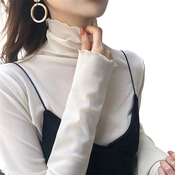 solid color fungus high neck lace see through women tshirt retro temperament mesh women's t-shirt office lady splice 210520, White
solid color fungus high neck lace see through women tshirt retro temperament mesh women's t-shirt office lady splice 210520, White