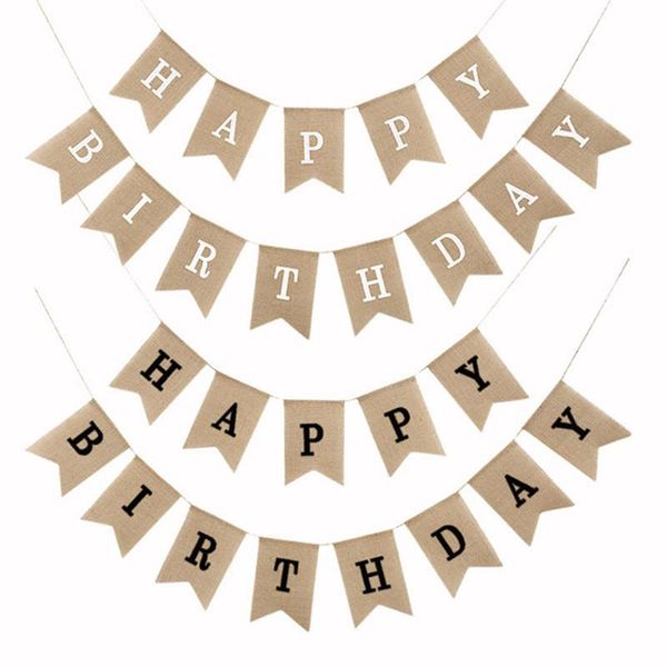 party decoration happy birthday banner baby shower decorations craft supplies linen hanging flag with ropes home decor slingers guirnalda
party decoration happy birthday banner baby shower decorations craft supplies linen hanging flag with ropes home decor slingers guirnalda