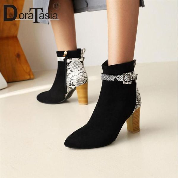 boots doratasia brand female mixed colros ankle fashion colors thick high heels women party shoes woman, Black
boots doratasia brand female mixed colros ankle fashion colors thick high heels women party shoes woman, Black