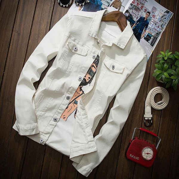 men's jackets fashion denim jacket autumn men single-breasted slim jeans coats mens solid color locomotive washed, Black;brown
men's jackets fashion denim jacket autumn men single-breasted slim jeans coats mens solid color locomotive washed, Black;brown