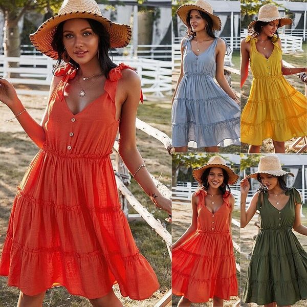boho summer solid ruffle spaghetti lace up dress high waist ruffle v-neck mini holiday beachwear es vestidos 210514, Black;gray
boho summer solid ruffle spaghetti lace up dress high waist ruffle v-neck mini holiday beachwear es vestidos 210514, Black;gray