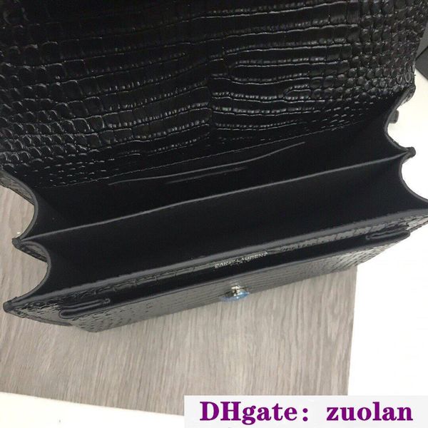 alligator leather vintage fashion luxury women shoulder chain message bag designer bags 1855
alligator leather vintage fashion luxury women shoulder chain message bag designer bags 1855
