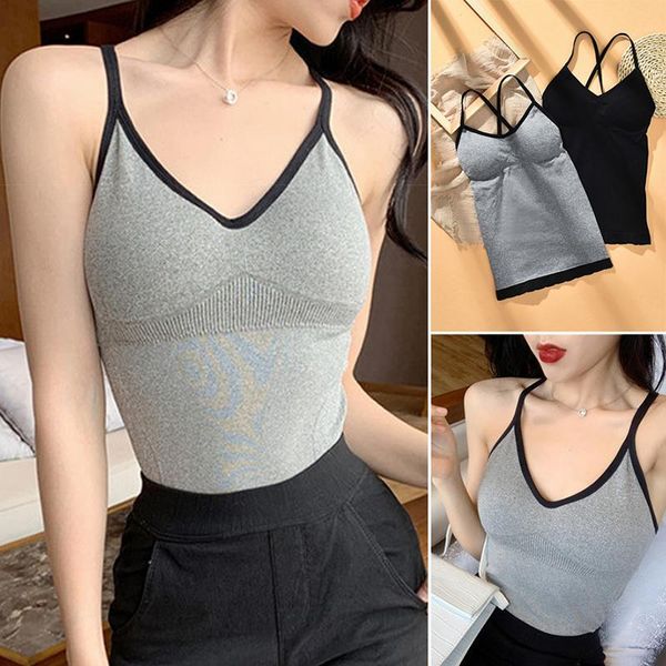 women's tanks & camis solid color sports bra tube crossover beauty back camisole long vest padded wrapped chest anti-emptied, White
women's tanks & camis solid color sports bra tube crossover beauty back camisole long vest padded wrapped chest anti-emptied, White