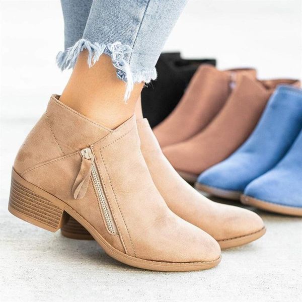 boots women's ankle zipper block heels ladies short female platform pu leather office pointed toe woman shoes autumn 2021, Black
boots women's ankle zipper block heels ladies short female platform pu leather office pointed toe woman shoes autumn 2021, Black