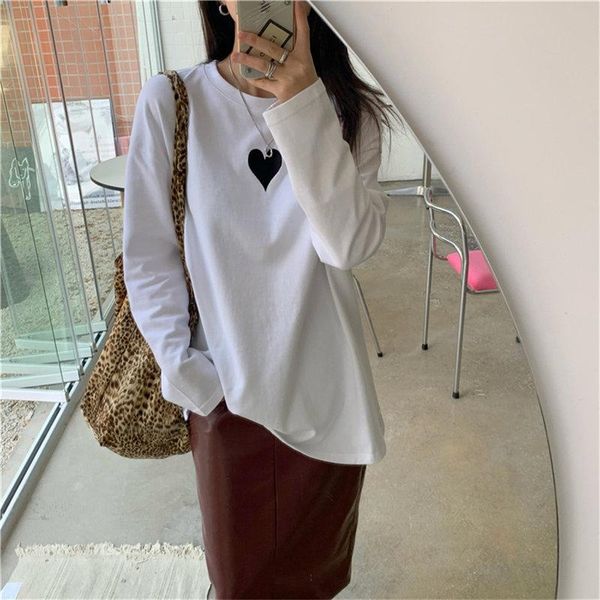 women's t-shirt alien kitty printed heart chic full sleeves 2021 cotton loose lady autumn streetwear women sweet all match clothe t-sh, White
women's t-shirt alien kitty printed heart chic full sleeves 2021 cotton loose lady autumn streetwear women sweet all match clothe t-sh, White