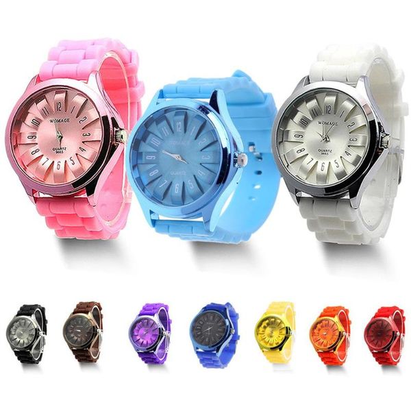 wristwatches gift fashion jelly gel quartz sports wrist watch geneva silicone rubber, Slivery;brown
wristwatches gift fashion jelly gel quartz sports wrist watch geneva silicone rubber, Slivery;brown