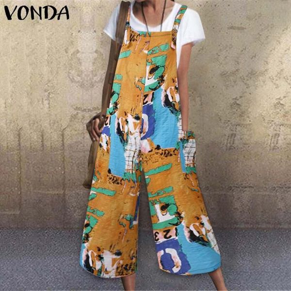 women's jumpsuits & rompers overalls for women vintage printed sleeveless vonda casual wide leg pants playsuits pantalon femme plus siz, Black;white
women's jumpsuits & rompers overalls for women vintage printed sleeveless vonda casual wide leg pants playsuits pantalon femme plus siz, Black;white