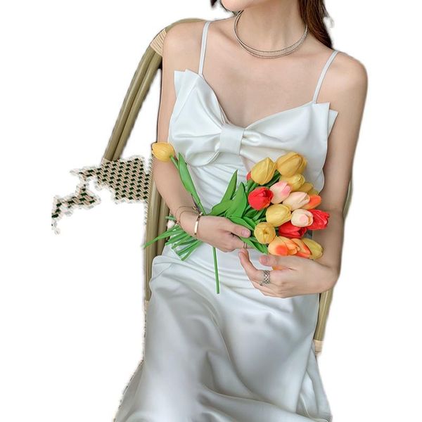 women sleeveless white party dresses lady big bow knot strap dress woman front off the shoulder casual, Black;gray
women sleeveless white party dresses lady big bow knot strap dress woman front off the shoulder casual, Black;gray
