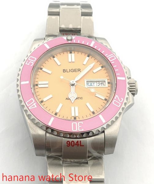 wristwatches watch men's high-quality luxury sports and leisure waterproof mechanical clock yellow dial pink bezel, Slivery;brown
wristwatches watch men's high-quality luxury sports and leisure waterproof mechanical clock yellow dial pink bezel, Slivery;brown