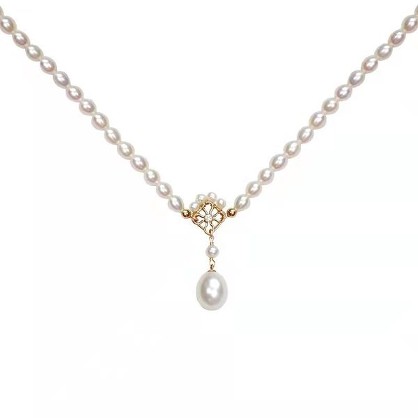 chokers pearl double layer choker clavicle chain women's neck french retro super fairy girl temperament freshwater pendant, Golden;silver
chokers pearl double layer choker clavicle chain women's neck french retro super fairy girl temperament freshwater pendant, Golden;silver
