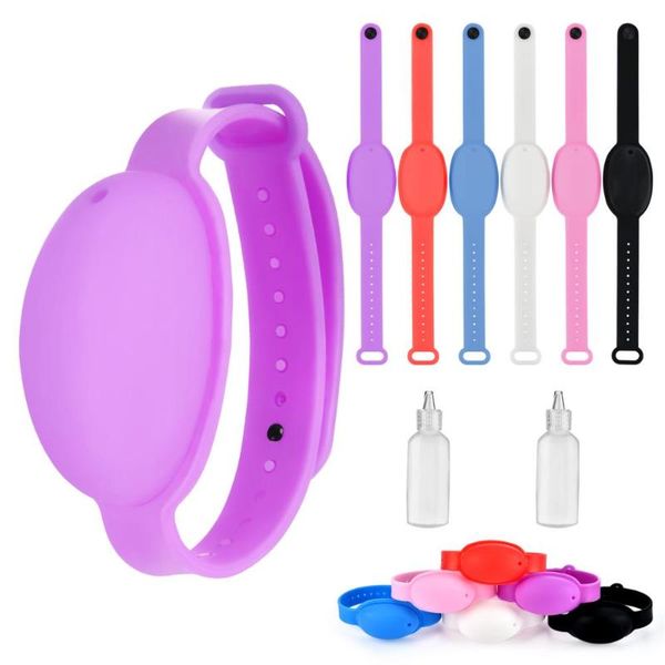 6pcs hand sanitizer disinfectant silicone bracelet wristband dispenser travel wearable gel soap liquid
6pcs hand sanitizer disinfectant silicone bracelet wristband dispenser travel wearable gel soap liquid