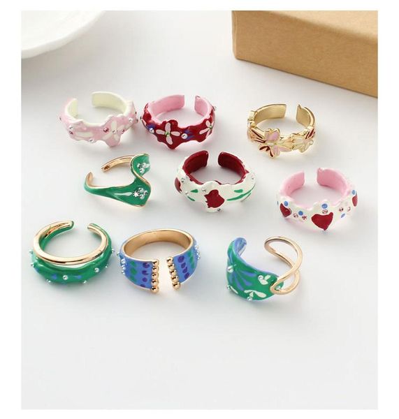 wedding rings artistic drop oil metal heart flower open handmade for women girlfriend gift fashion party jewelry vintage irregular ring, Slivery;golden
wedding rings artistic drop oil metal heart flower open handmade for women girlfriend gift fashion party jewelry vintage irregular ring, Slivery;golden