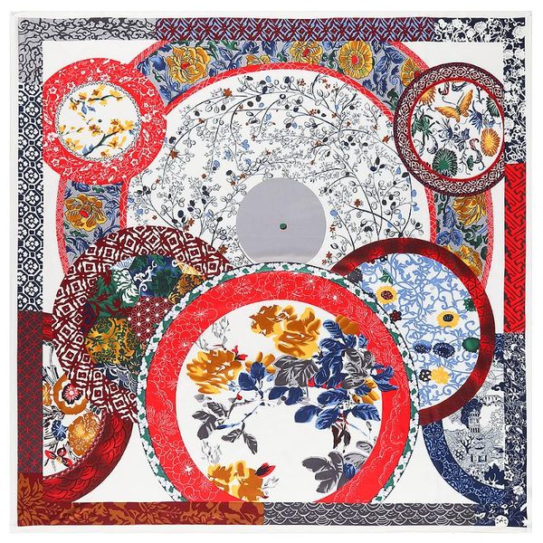 scarves 2021 brand hijab shawl 100% twill silk scarf branch flower floral 130cm square print kerchief woman headband, Blue;gray
scarves 2021 brand hijab shawl 100% twill silk scarf branch flower floral 130cm square print kerchief woman headband, Blue;gray