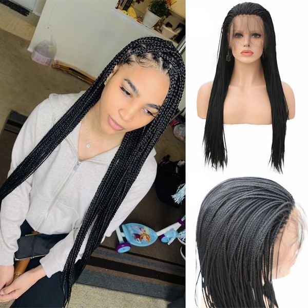 costume accessories long box braided wigs with baby hair synthetic lace front wig high temperature hair braids wigs for women black wigs, Silver
costume accessories long box braided wigs with baby hair synthetic lace front wig high temperature hair braids wigs for women black wigs, Silver