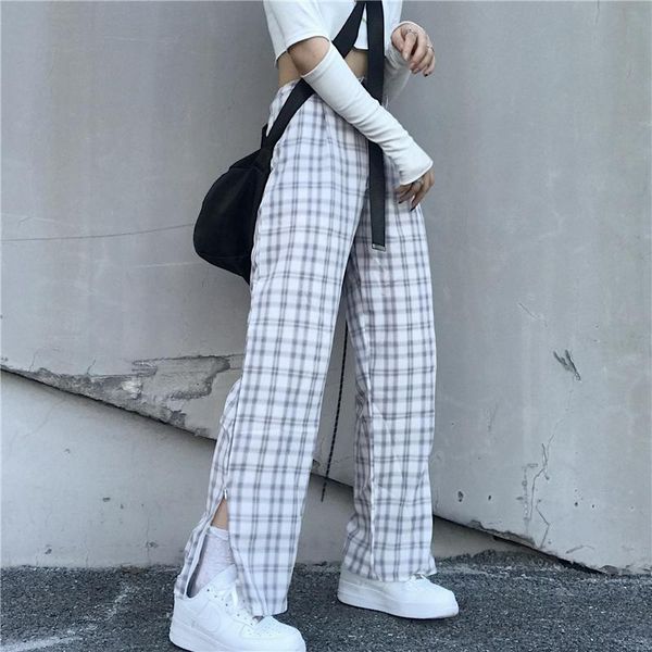 women's pants & capris vintage sweatpants women fashion plaid casual straight long zipper wide leg autumn winter streetwear ins female, Black;white
women's pants & capris vintage sweatpants women fashion plaid casual straight long zipper wide leg autumn winter streetwear ins female, Black;white
