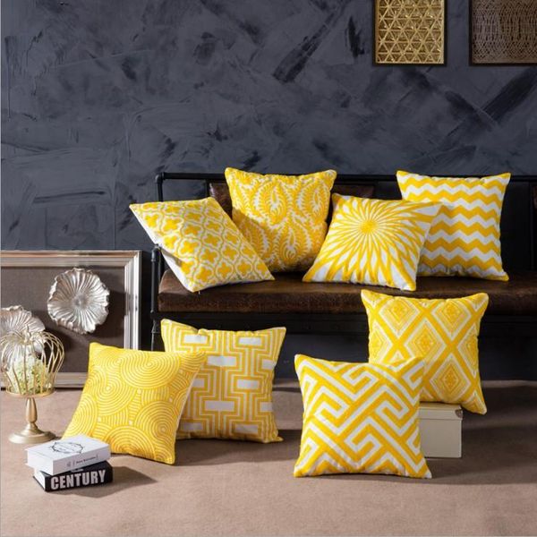 loishom home decor embroidered cushion cover yellow geometric canvas cotton square embroidery pillow cover 45x45cm pillow sham
loishom home decor embroidered cushion cover yellow geometric canvas cotton square embroidery pillow cover 45x45cm pillow sham