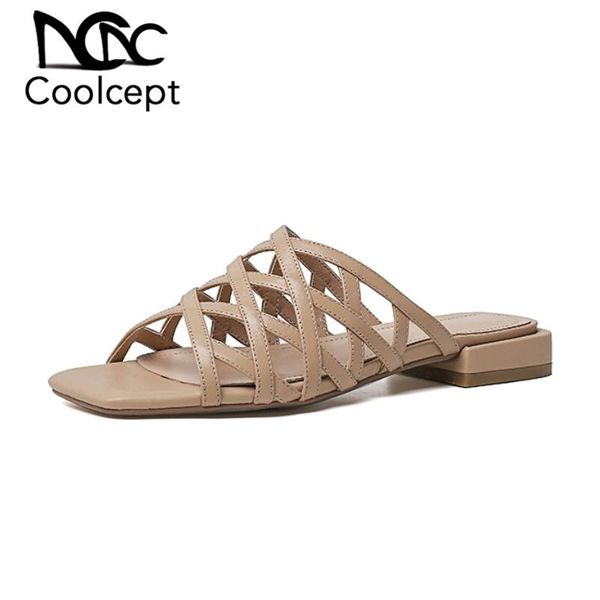coolcept size 32-43 women sandals shoes fashion low square heels slippers ladies' modern solid color slip on outdoor, Black
coolcept size 32-43 women sandals shoes fashion low square heels slippers ladies' modern solid color slip on outdoor, Black