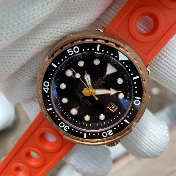wristwatches steeldive official products nh35 super sapphire men's 300m waterproof cusn8 bronze ceramic bezel dive watch sd1975s, Slivery;brown
wristwatches steeldive official products nh35 super sapphire men's 300m waterproof cusn8 bronze ceramic bezel dive watch sd1975s, Slivery;brown