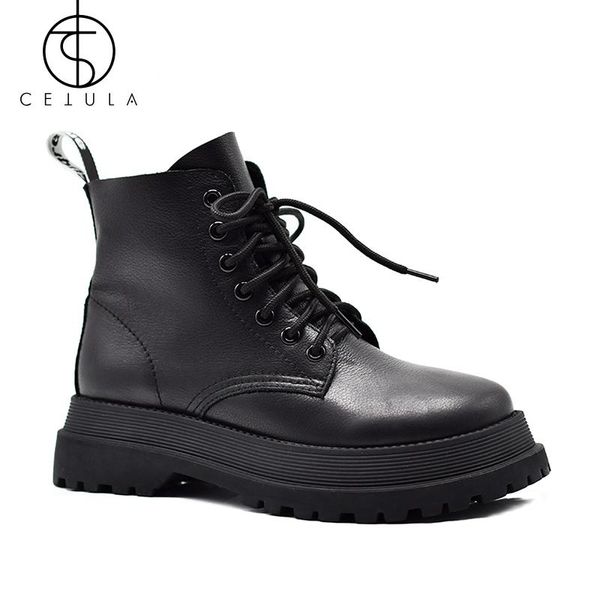 boots fashion women shoes lace up casual autumn winter short ankle for platform round toe motorcycle, Black
boots fashion women shoes lace up casual autumn winter short ankle for platform round toe motorcycle, Black