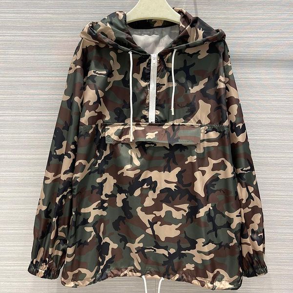 camouflage pullover outdoor half zipper jackets women hooded collar long sleeve drawstring tie pockets coats 2021 women's, Black;brown
camouflage pullover outdoor half zipper jackets women hooded collar long sleeve drawstring tie pockets coats 2021 women's, Black;brown