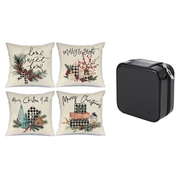 pillow case jewelry box portable storage organizer with christmas covers,throw pillows farmhouse decor
pillow case jewelry box portable storage organizer with christmas covers,throw pillows farmhouse decor