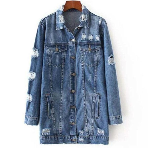 denim jackets women hole boyfriend style long sleeve vintage jean jacket loose spring autumn chaqueta mujer vetement femme women's, Black;brown
denim jackets women hole boyfriend style long sleeve vintage jean jacket loose spring autumn chaqueta mujer vetement femme women's, Black;brown