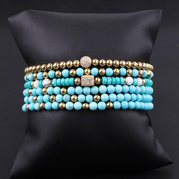 beaded, strands fashion 4mm natural stone blue turquoise beaded cz pave ball charm elastic bracelet for women men jewelry gift, Black
beaded, strands fashion 4mm natural stone blue turquoise beaded cz pave ball charm elastic bracelet for women men jewelry gift, Black