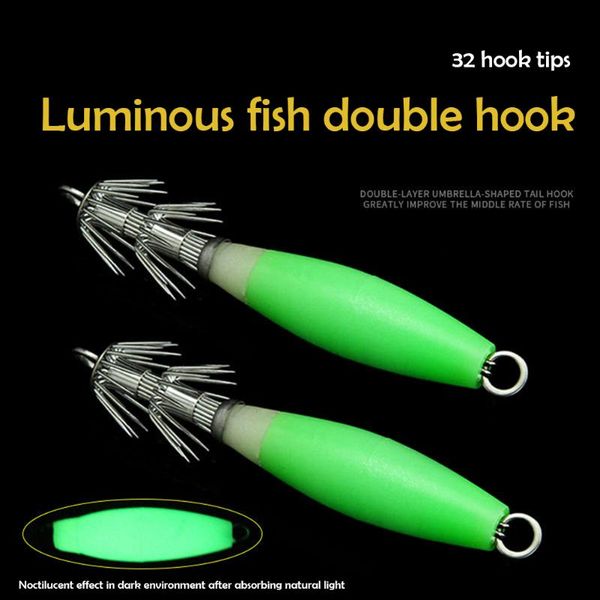 fishing hooks 5pcs luminous squid jigs cuttlefish ocs lure bait fishhook strong tackle with 32 hook tip
fishing hooks 5pcs luminous squid jigs cuttlefish ocs lure bait fishhook strong tackle with 32 hook tip