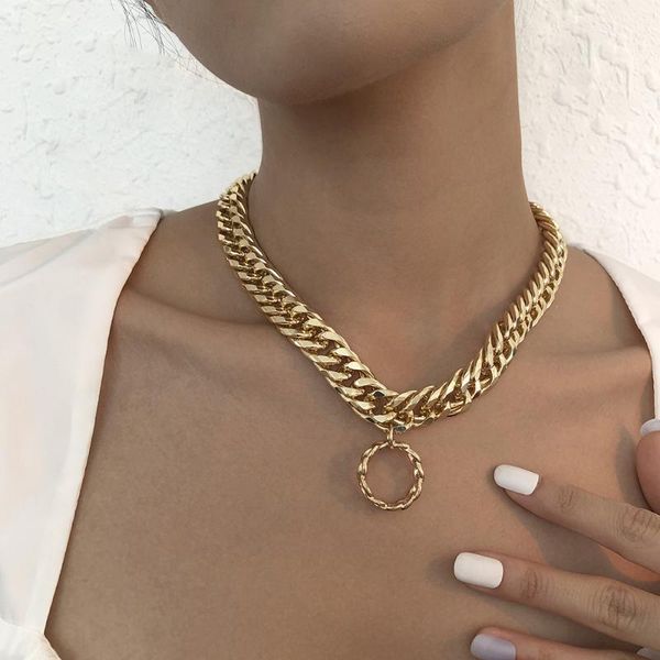 chains srcoi hip hop thick metal link chain collar with o round circle pendant for women chokers neck everyday fashion accessories, Silver
chains srcoi hip hop thick metal link chain collar with o round circle pendant for women chokers neck everyday fashion accessories, Silver