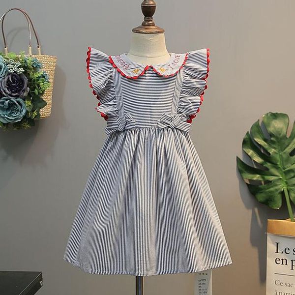 girl's dresses 2021 summer girls' dress bow flying sleeve striped lapel floral party princess children's kids girls clothing, Red;yellow
girl's dresses 2021 summer girls' dress bow flying sleeve striped lapel floral party princess children's kids girls clothing, Red;yellow