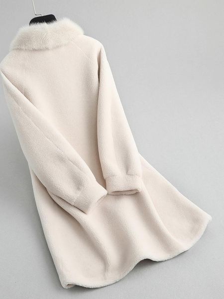 women's fur & faux real coat female mink collar 300% wool coats winter jacket women clothes 2021 lamb korean jackets my3500, Black
women's fur & faux real coat female mink collar 300% wool coats winter jacket women clothes 2021 lamb korean jackets my3500, Black