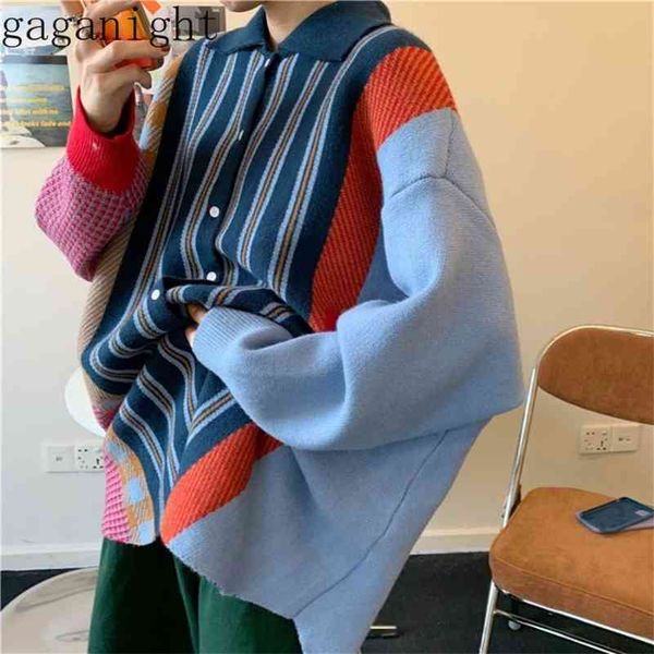 gaganight patchwork knitted women sweater single breasted vintage cardigan outwear chic spring autumn jumper loose pull femme 210519, White
gaganight patchwork knitted women sweater single breasted vintage cardigan outwear chic spring autumn jumper loose pull femme 210519, White