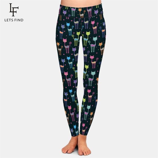 letsfind spring fitness fashion 3d cartoon color cat print women high waist stretch legging plus size 211215, Black
letsfind spring fitness fashion 3d cartoon color cat print women high waist stretch legging plus size 211215, Black