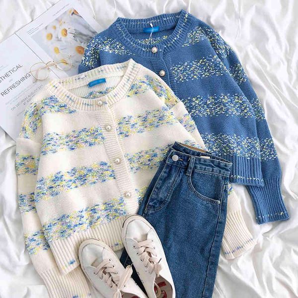 ezgaga snowflake sweater multicolor women fashion pearl button o-neck loose ladies knitted cardigan chic korea warm outwear 210430, White
ezgaga snowflake sweater multicolor women fashion pearl button o-neck loose ladies knitted cardigan chic korea warm outwear 210430, White