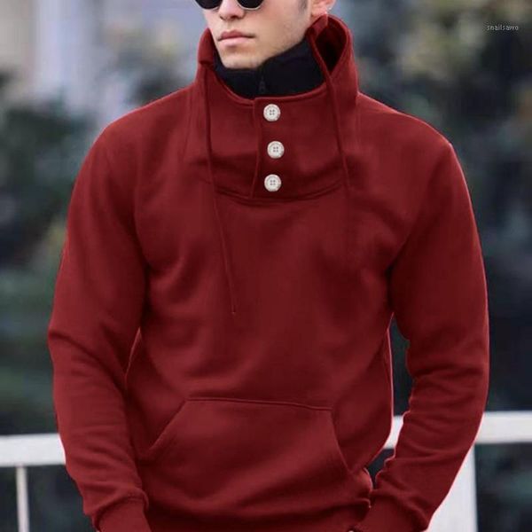 men's hoodies & sweatshirts men sweatshirt solid color slim- fit stylish pullover long sleeve turtleneck buttons casual streetwear autu, Black
men's hoodies & sweatshirts men sweatshirt solid color slim- fit stylish pullover long sleeve turtleneck buttons casual streetwear autu, Black