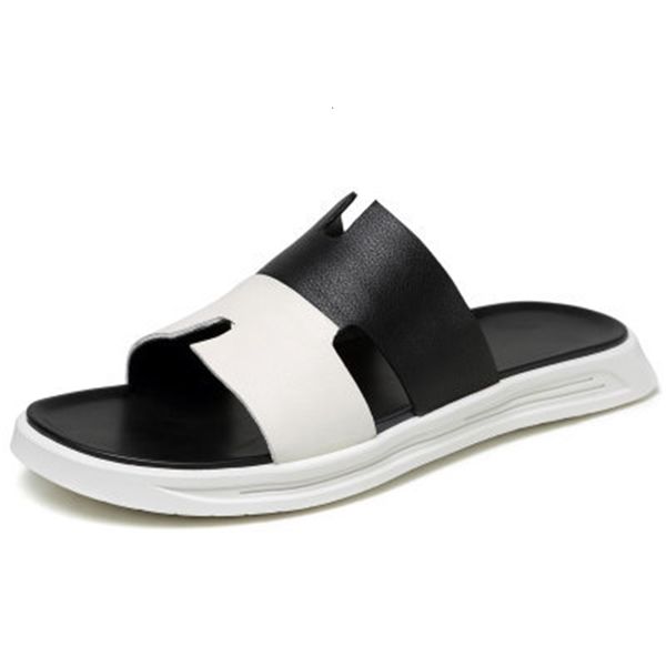 slippers men's summer fashion wear leather flip flops anti slip soft sole beach shoes h-shaped sandals x9ux, Black
slippers men's summer fashion wear leather flip flops anti slip soft sole beach shoes h-shaped sandals x9ux, Black