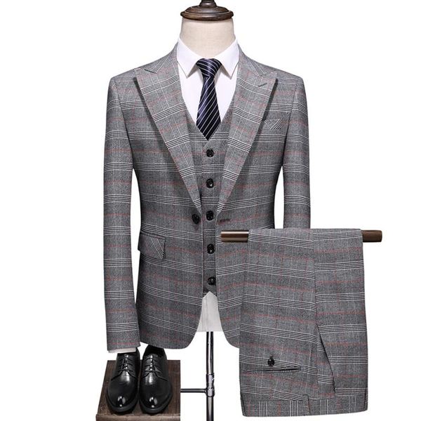 men's suits & blazers (jacket+vst+pants)2021 formal checkered suit 3piece set men'sfashion boutique groom luxury plus size, White;black
men's suits & blazers (jacket+vst+pants)2021 formal checkered suit 3piece set men'sfashion boutique groom luxury plus size, White;black