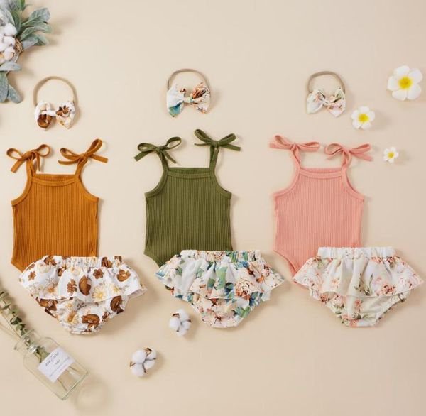 infant born girls 3 pcs outfits suits, sling sleeveless romper vest printed shorts headband sets summer baby's clothing, White
infant born girls 3 pcs outfits suits, sling sleeveless romper vest printed shorts headband sets summer baby's clothing, White