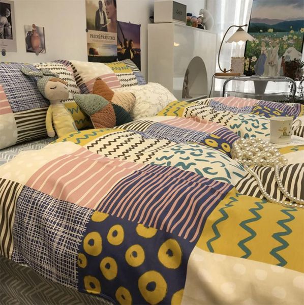 bedding sets fashion geometric polka dot stripes set kid,modern cotton twin full home textile bed sheet pillow case duvet cover
bedding sets fashion geometric polka dot stripes set kid,modern cotton twin full home textile bed sheet pillow case duvet cover