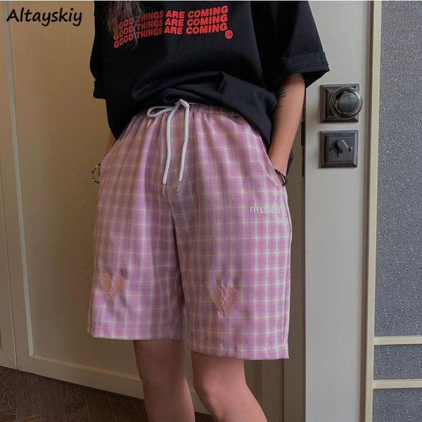 women's shorts women summer plaid loose streetwear harajuku korean-style students couples all-match workout bf trendy ins vintage chic, White;black
women's shorts women summer plaid loose streetwear harajuku korean-style students couples all-match workout bf trendy ins vintage chic, White;black