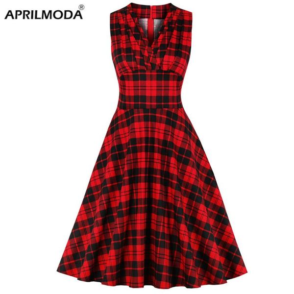 retro vintage punk gothic plaid dress rockabilly plus size 50s 60s sleeveless v neck cooton swing casual party pin up vestidos dresses, Black;gray
retro vintage punk gothic plaid dress rockabilly plus size 50s 60s sleeveless v neck cooton swing casual party pin up vestidos dresses, Black;gray