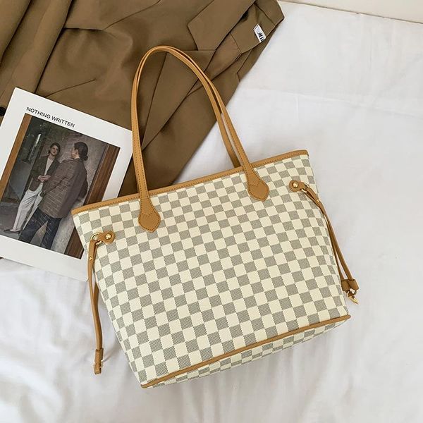 evening bags simple tote bag plaid print shopping bag,one shoulder portable women's europe and america luxury large capacity handbags
evening bags simple tote bag plaid print shopping bag,one shoulder portable women's europe and america luxury large capacity handbags