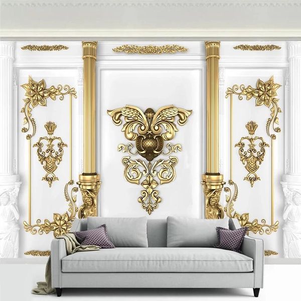 custom po 3d wall murals self adhesive wallpaper european style golden flower carved bedroom living room decor paper wallpapers
custom po 3d wall murals self adhesive wallpaper european style golden flower carved bedroom living room decor paper wallpapers