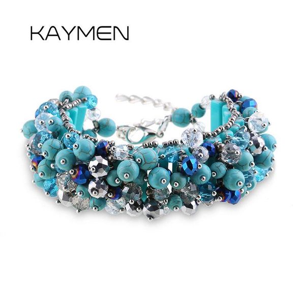 link, chain kaymen arrival crystals statement bracelets by handmade 4 colors bohemian style bib bracelet bangle for women, Black
link, chain kaymen arrival crystals statement bracelets by handmade 4 colors bohemian style bib bracelet bangle for women, Black
