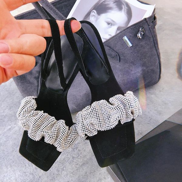 sandals summer 2021 fashion women's pumps crystal high heels with square toe rhinestone hollow stiletto wedding party shoes, Black
sandals summer 2021 fashion women's pumps crystal high heels with square toe rhinestone hollow stiletto wedding party shoes, Black