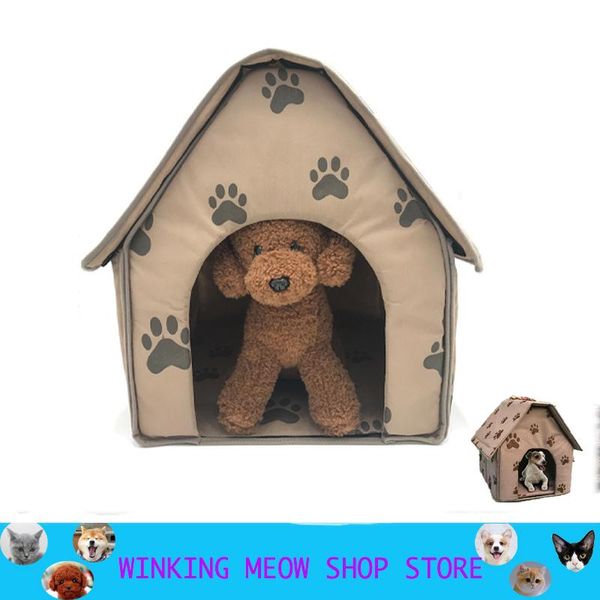 kennels & pens portable dog house foldable winter warm pet bed tent cat puppy kennel printing accessories brown mat supplies
kennels & pens portable dog house foldable winter warm pet bed tent cat puppy kennel printing accessories brown mat supplies