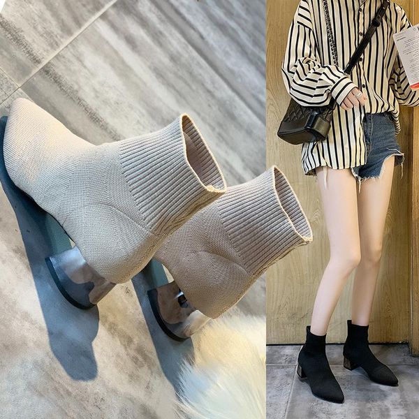 and boots autumn winter 2021 korean women with net red socks british style ins fashionable handsome short thick, Black
and boots autumn winter 2021 korean women with net red socks british style ins fashionable handsome short thick, Black
